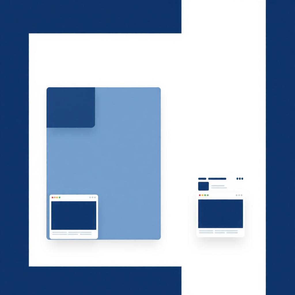 Illustration abstraite d'interfaces web